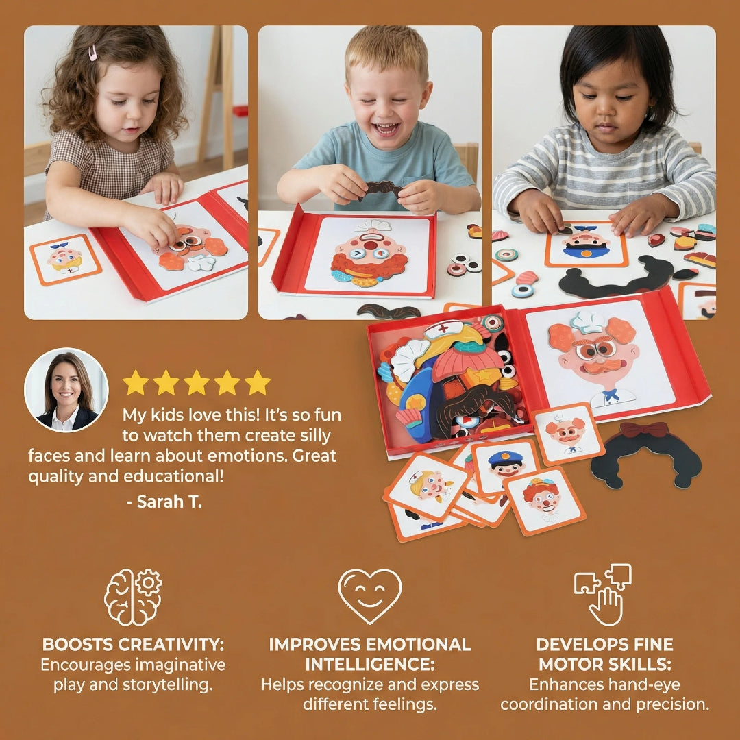 Puzzle do nauki emocji – widok produktu 3 | Kidartsy