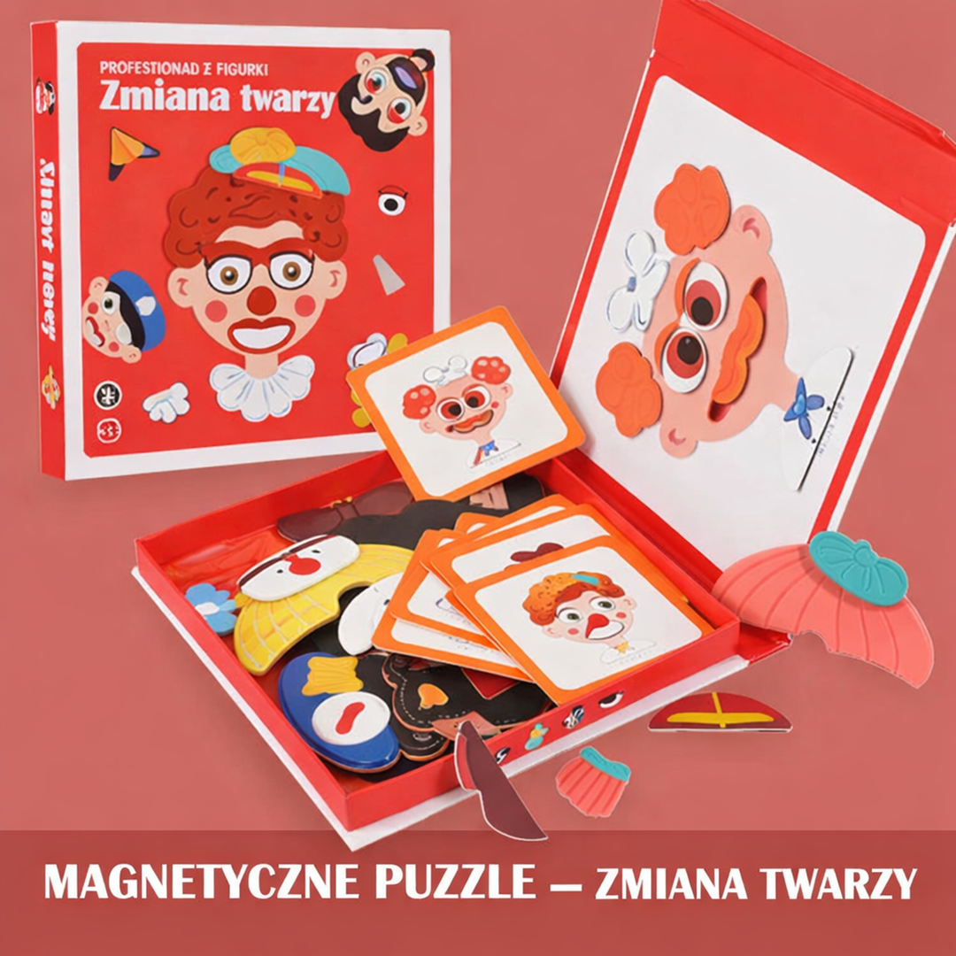 Puzzle z Wyrazami Twarzy dla Dzieci – Zabawka Edukacyjna – widok produktu 5 | Kidartsy