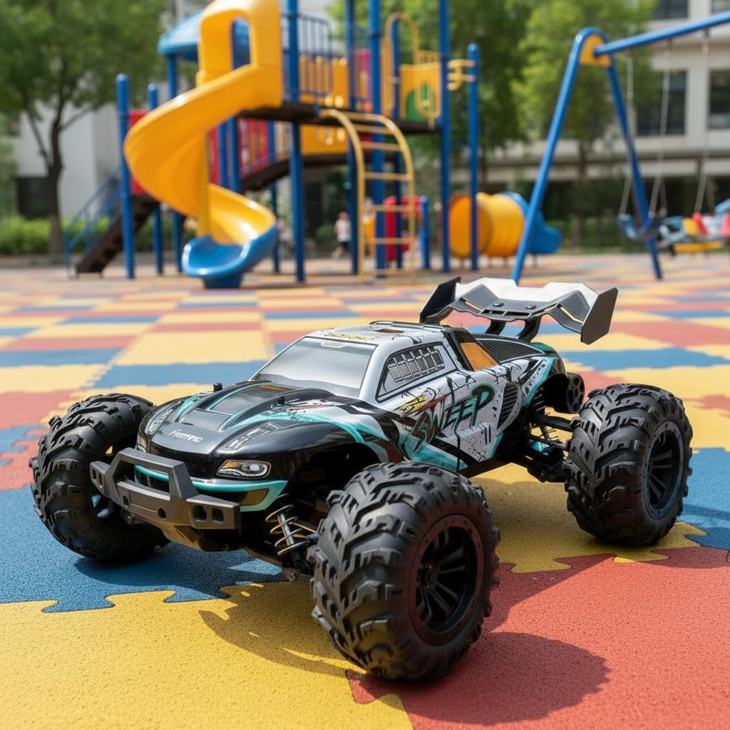 Samochód zdalnie sterowany 1:16 offroad, model miętowy