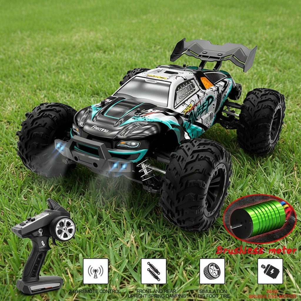 Samochód zdalnie sterowany 1:16 offroad, model z pilotem