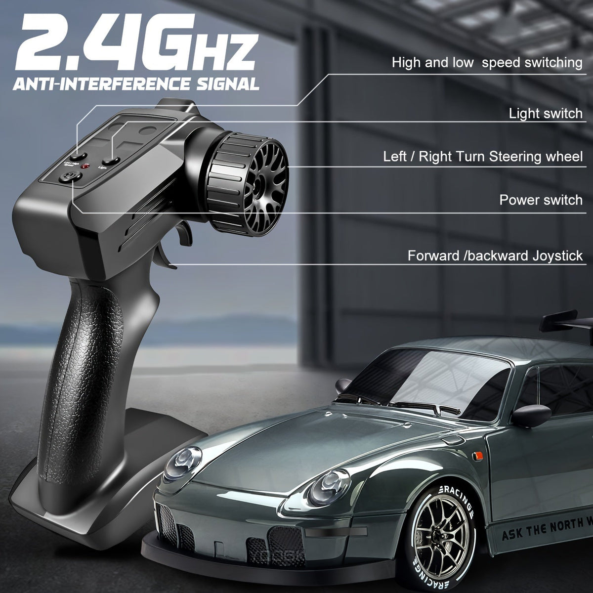 Samochód zdalnie sterowany do driftu 1:24