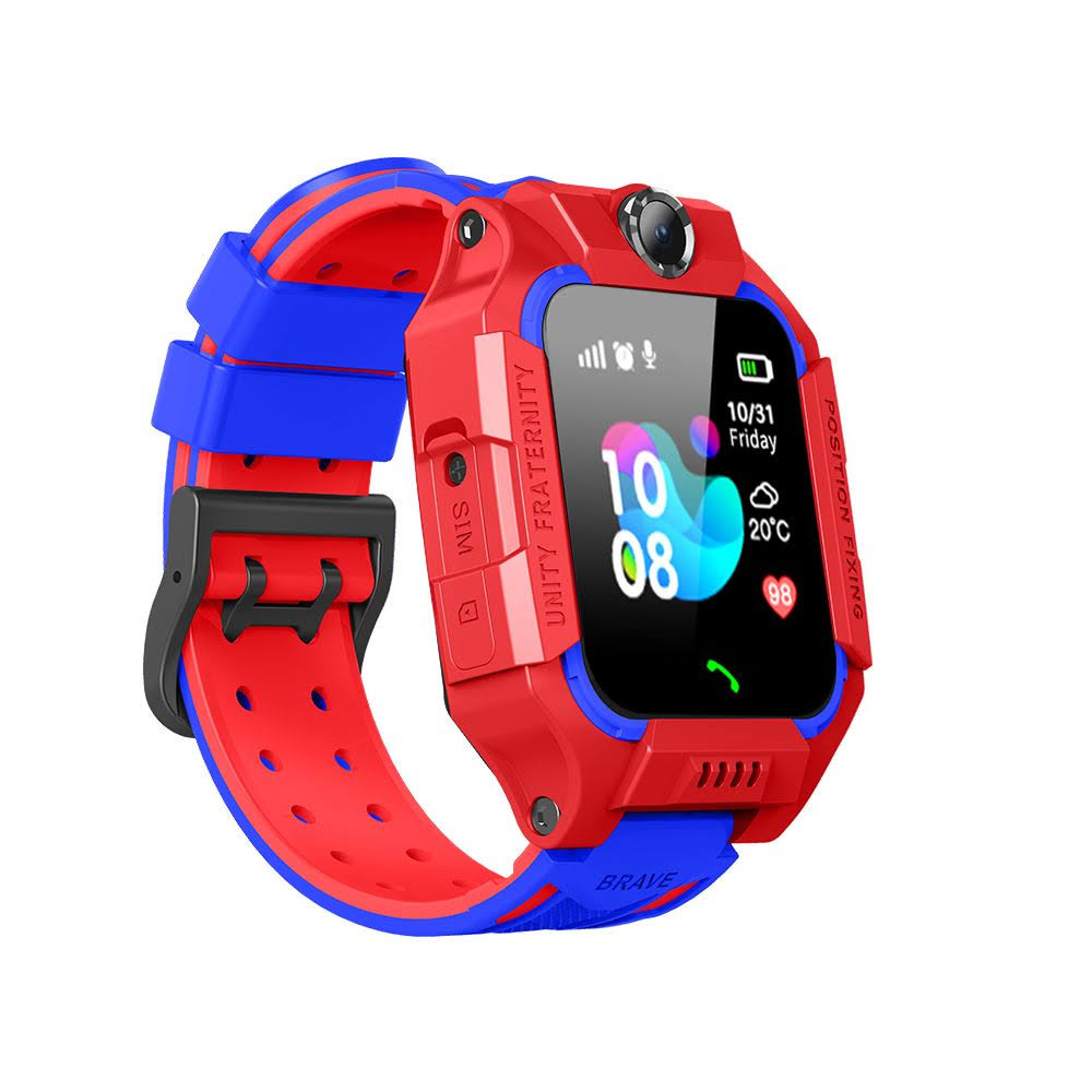 Smartwatch dla dzieci z GPS, zegarek czerwony