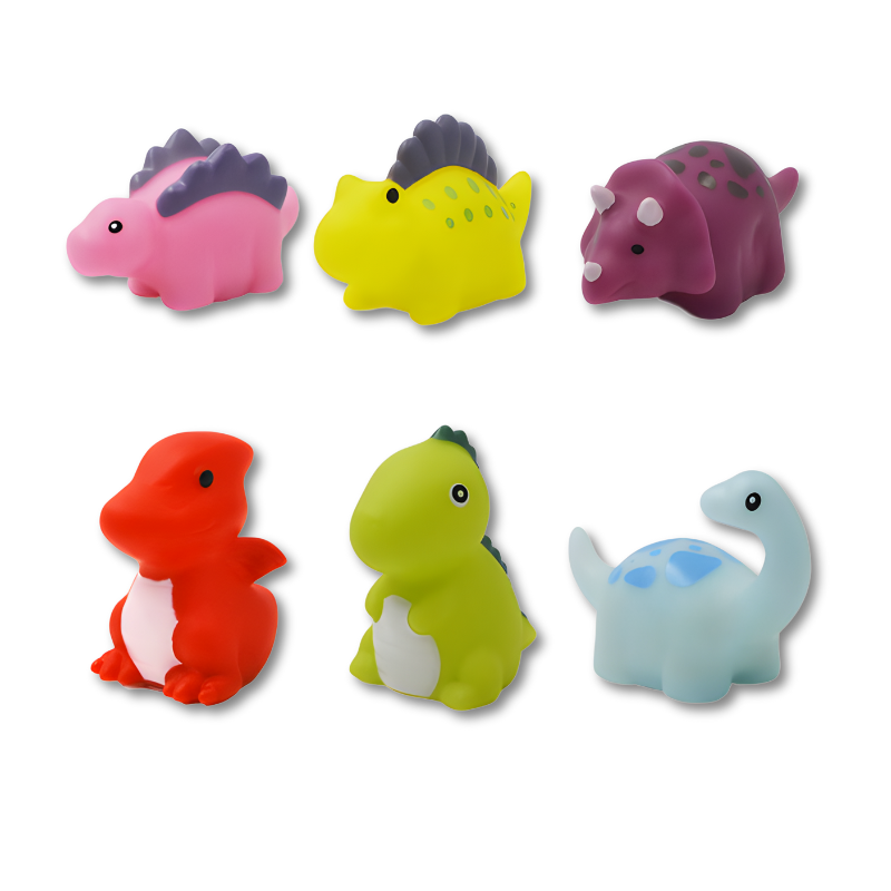 Świecące dinozaury do kąpieli – zestaw 6 sztuk dla dzieci – widok produktu 5 | Kidartsy