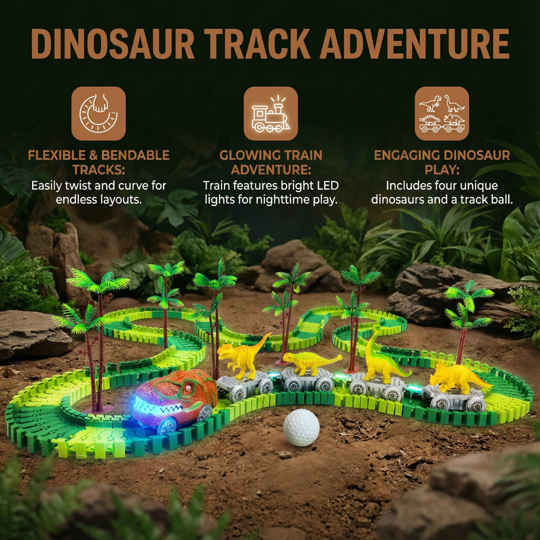 Tor wyścigowy dinozaurów – widok produktu 2 | Kidartsy