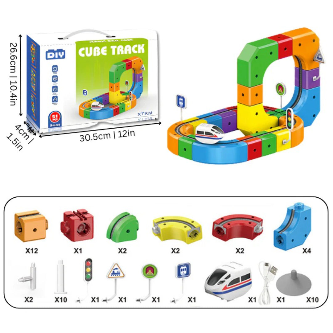 Zestaw konstrukcyjny 3D pociąg – widok produktu 2 | Kidartsy