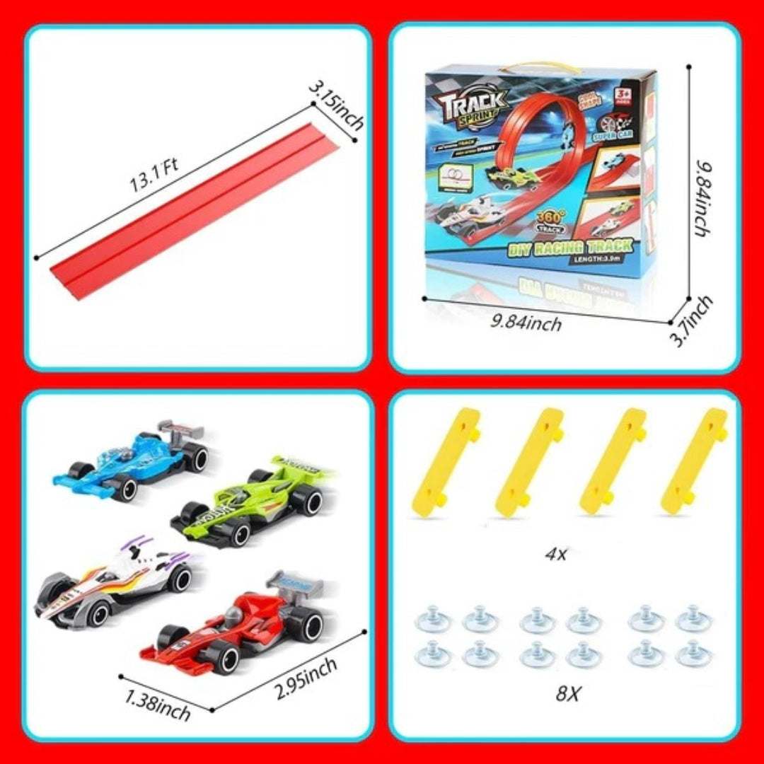 Piste de course flexible, ensemble de circuits automobiles