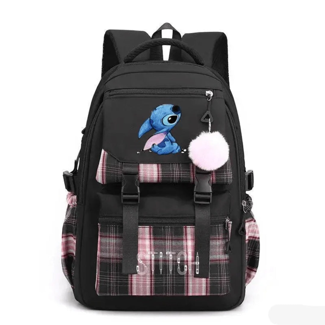 Plecak szkolny o dużej pojemności, torba Stitch