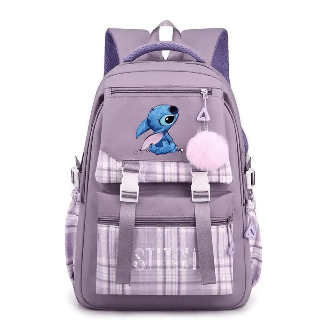 Plecak szkolny o dużej pojemności, torba Stitch
