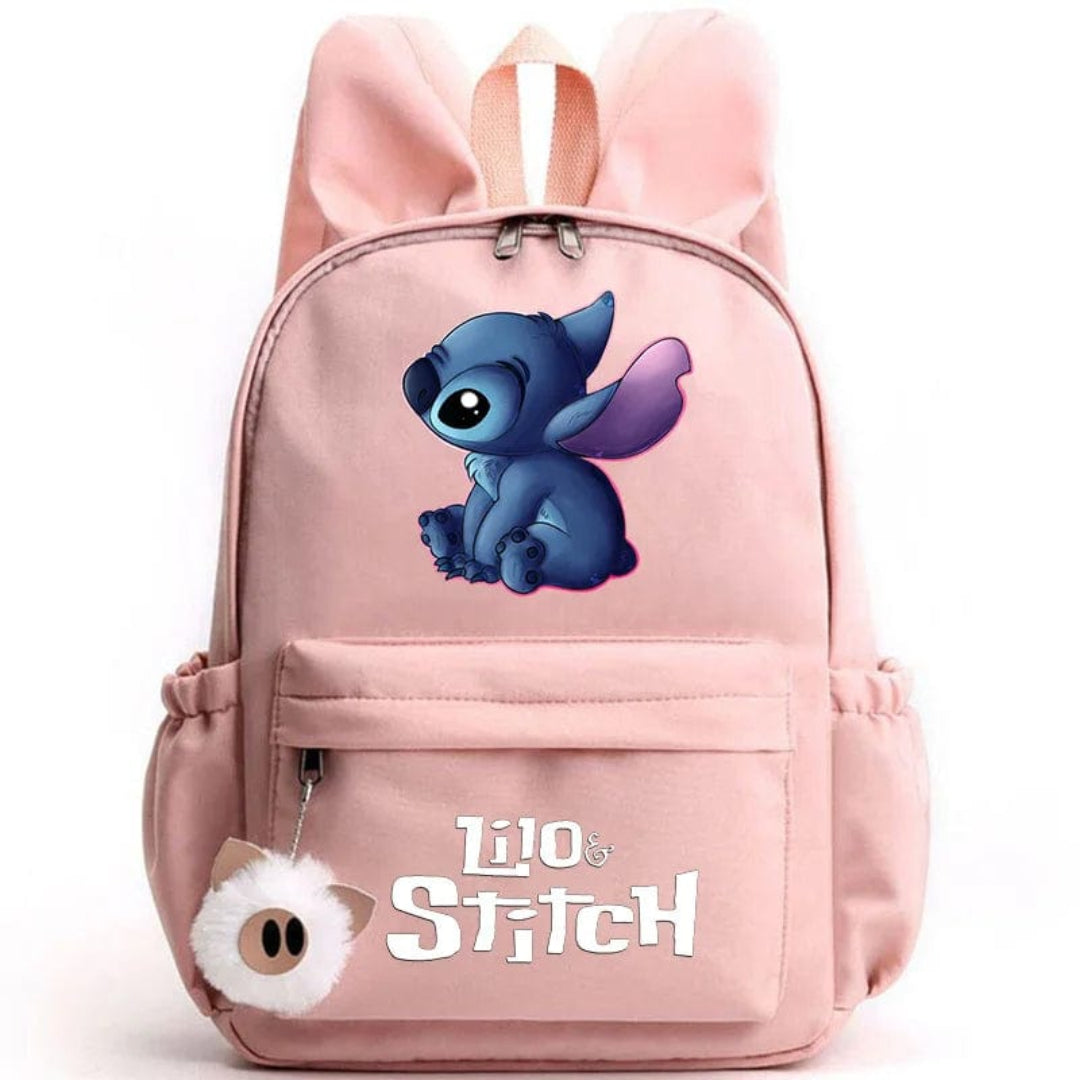 Plecak szkolny z brelokiem, torba Stitch
