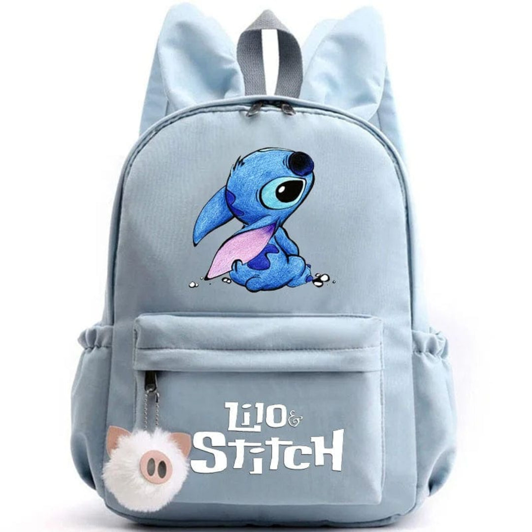Plecak szkolny z brelokiem, torba Stitch