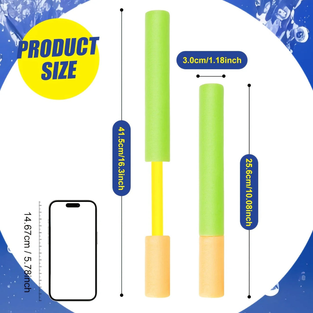 Zestaw spryskiwaczy wodnych, 4 szt. rozciągliwych rurek do zabawy wodą na świeżym powietrzu