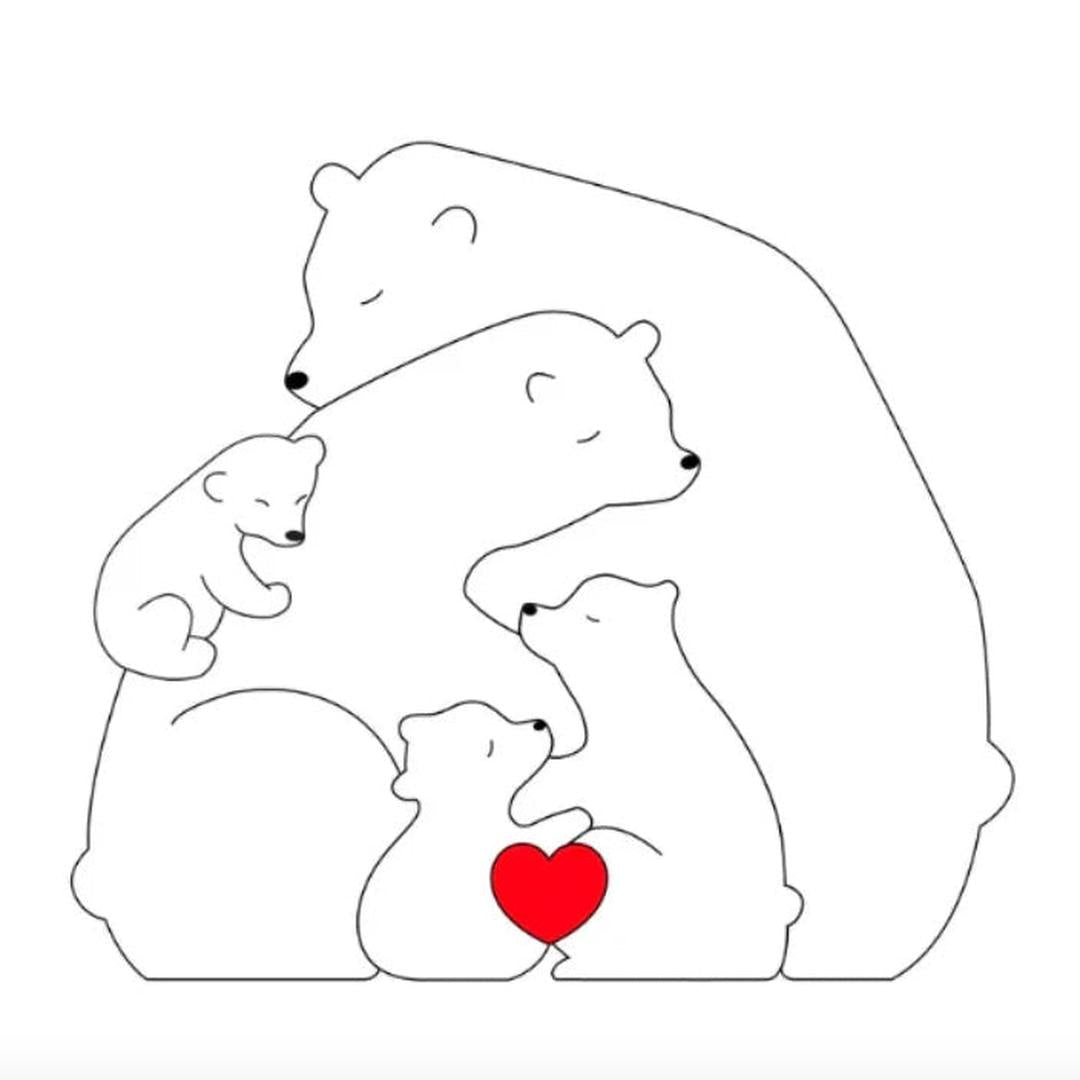 Personalizowana Rodzina Misiów – Wyjątkowy Prezent dla Rodziny