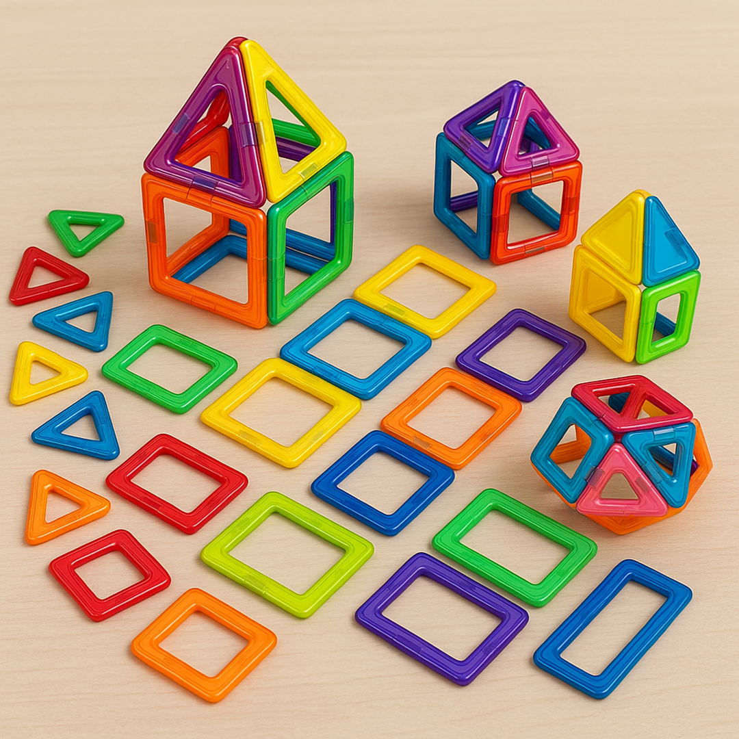 Magnetyczny Zestaw Konstrukcyjny – Magnetyczne Kształty do Kreatywnej Zabawy