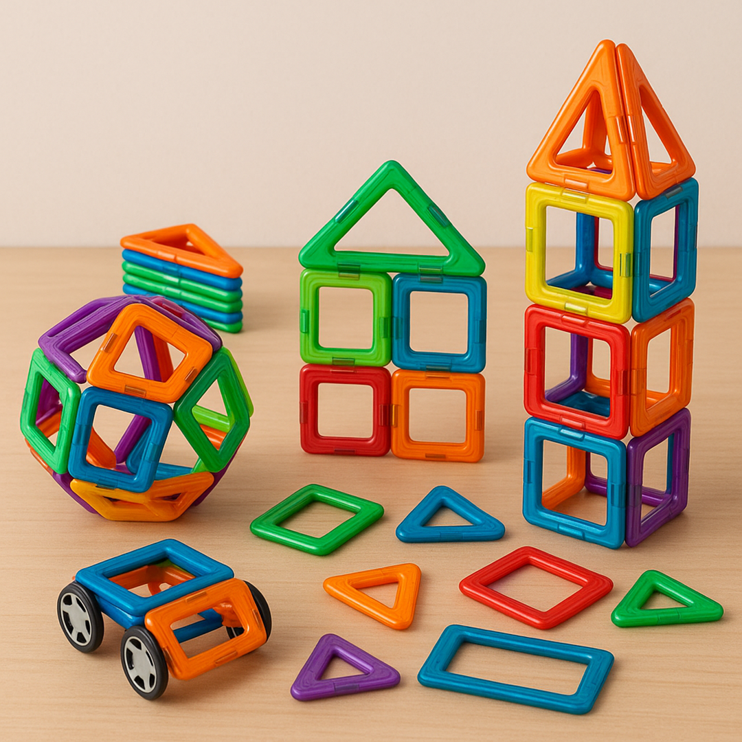 Magnetyczny Zestaw Konstrukcyjny – Magnetyczne Kształty do Kreatywnej Zabawy