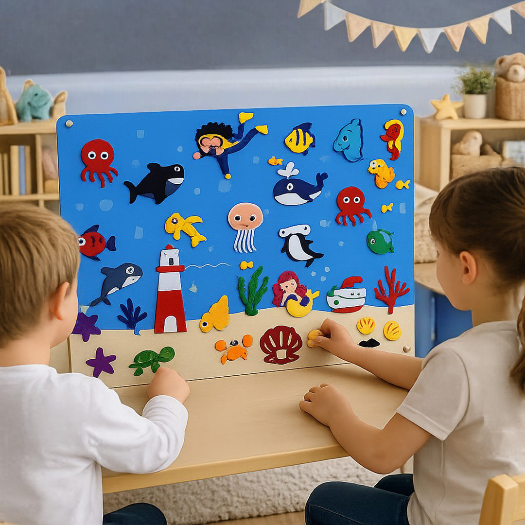 Tablica filcowa dla dzieci – Niekończąca się zabawa w odkrywanie i kreatywność