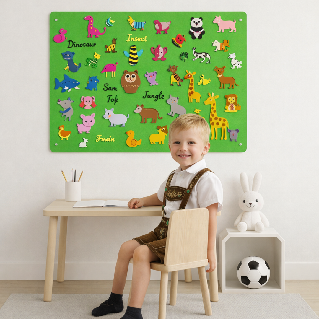 Tablica filcowa dla dzieci – Niekończąca się zabawa w odkrywanie i kreatywność