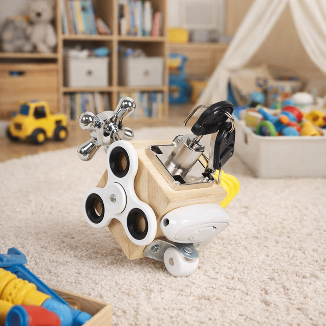 Busy Cube – Rozwijanie motoryki małej dzięki wszechstronnej zabawce edukacyjnej