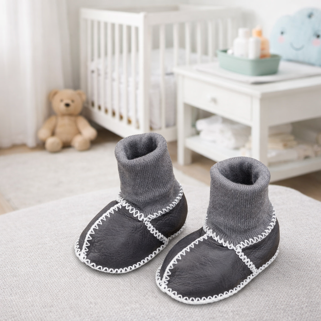 Ciepłe buciki domowe dla niemowląt – Miękkie i przytulne dla małych stópek