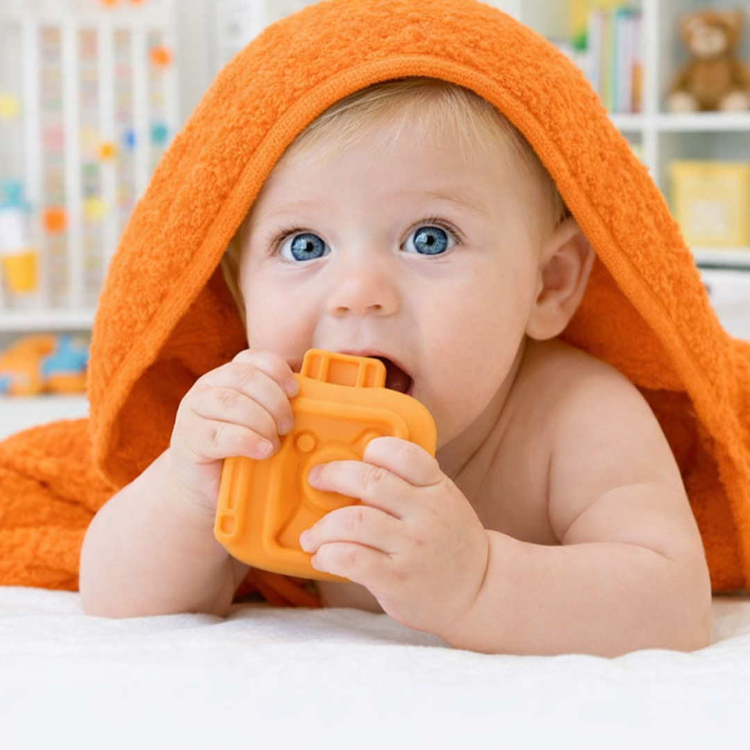 Bezpieczne dla zębów klocki do układania – Gryzak dla niemowląt