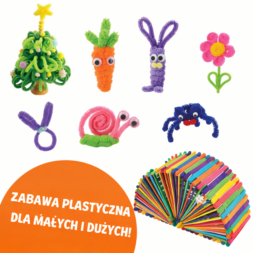 Zestaw Materiałów Plastycznych – Kreatywna Zabawa dla Dzieci
