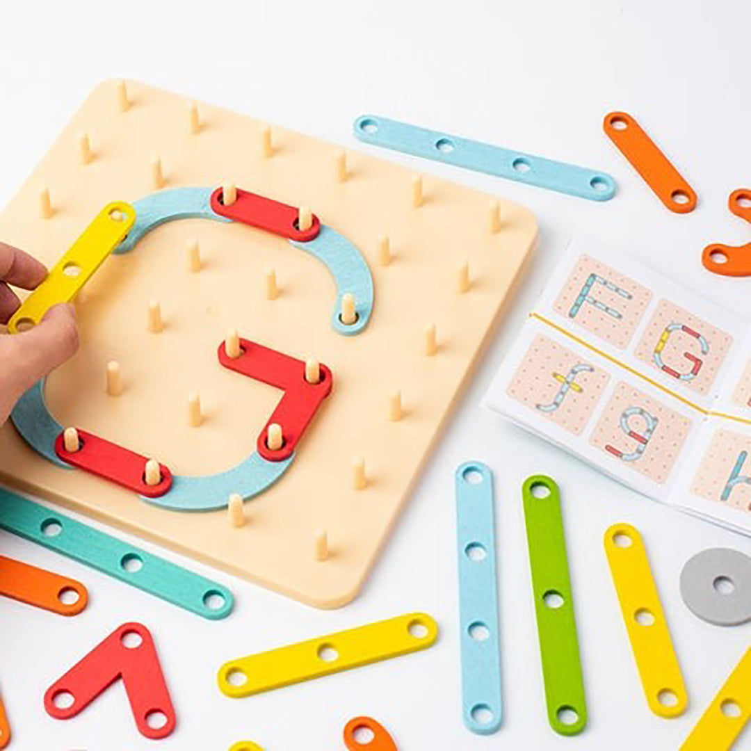 Montessori Tablica Puzzle – Kreatywne Myślenie i Zabawa dla Dzieci