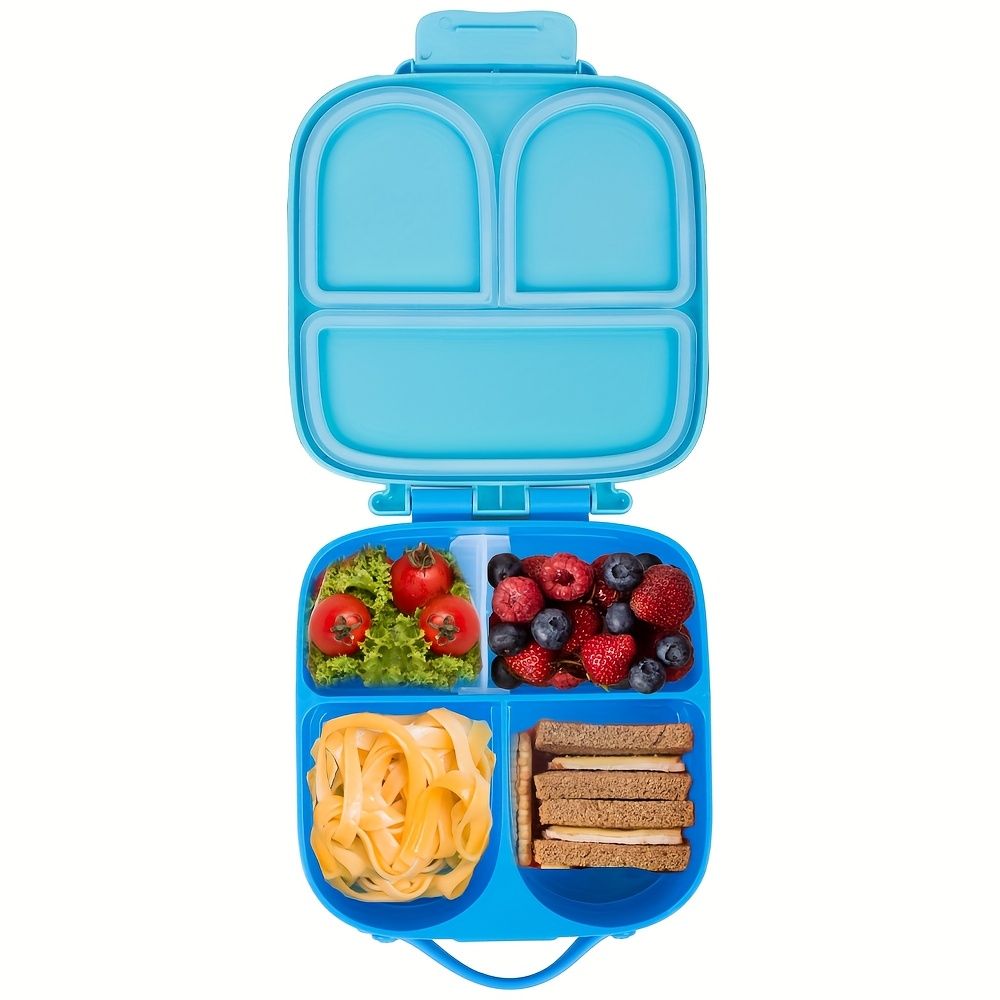 Wesoła lunchbox dla dzieci z 4 przegródkami i wyjmowanym separatorem