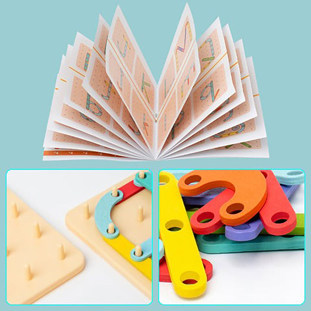 Montessori Tablica Puzzle – Kreatywne Myślenie i Zabawa dla Dzieci