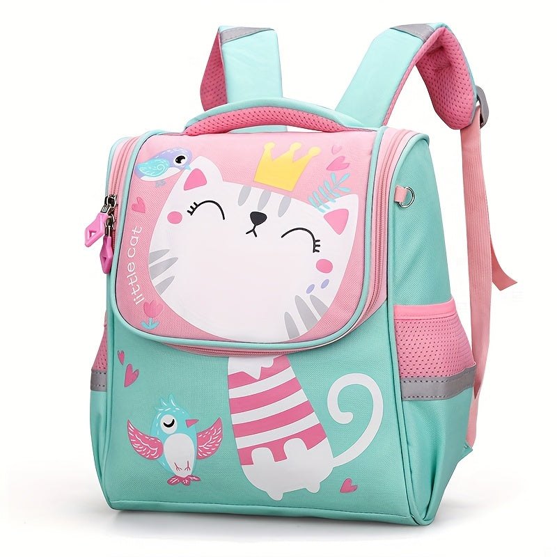 Sac à dos maternelle pour fille de 2 à 5 ans, motif chaton, plusieurs couleurs disponibles