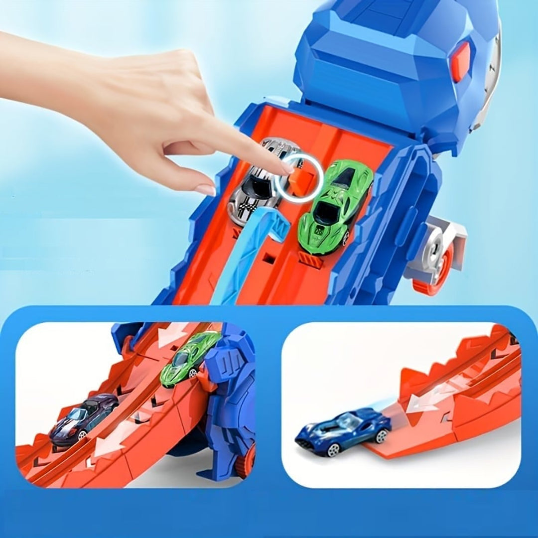 Transformująca się ciężarówka zabawka – dinozaur