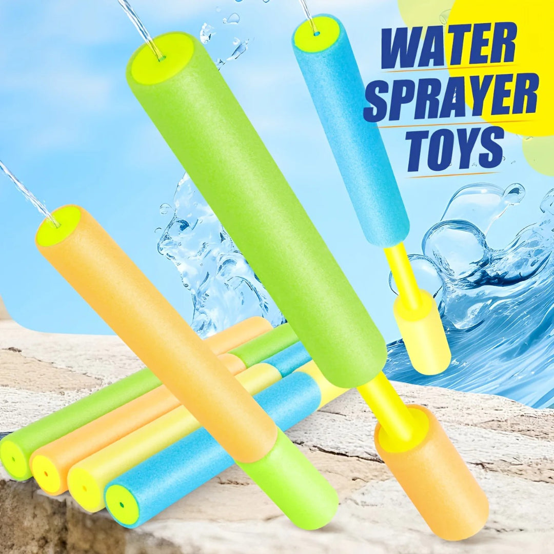 Zestaw spryskiwaczy wodnych, 4 szt. rozciągliwych rurek do zabawy wodą na świeżym powietrzu