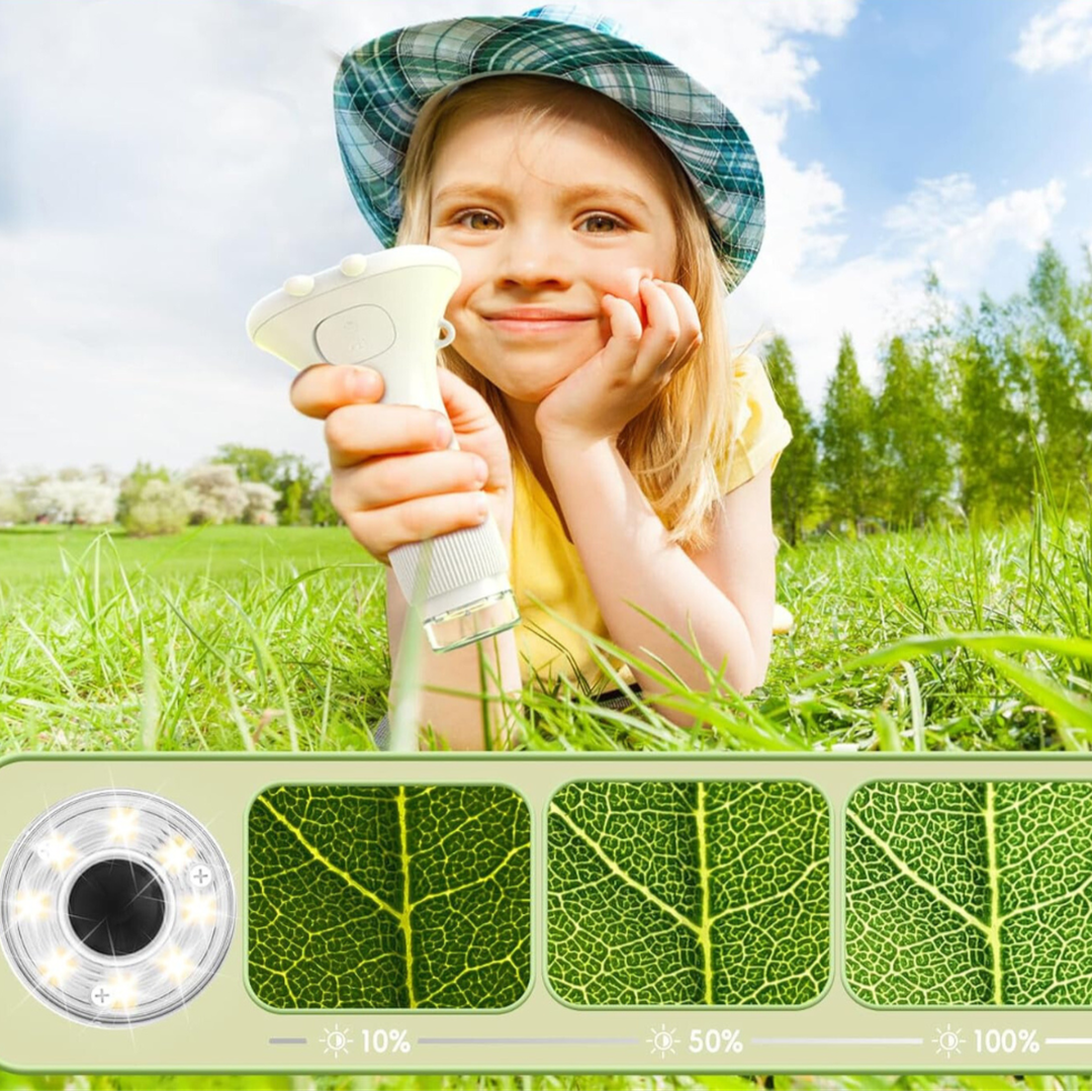 Mikroskop cyfrowy dla dzieci – przenośny z wyświetlaczem