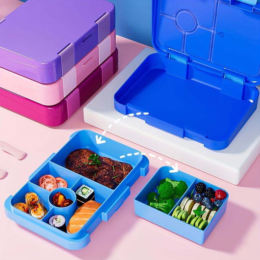 Children's lunchbox with theme (unicorn, fairy, pirate), airtight, multi-compartment