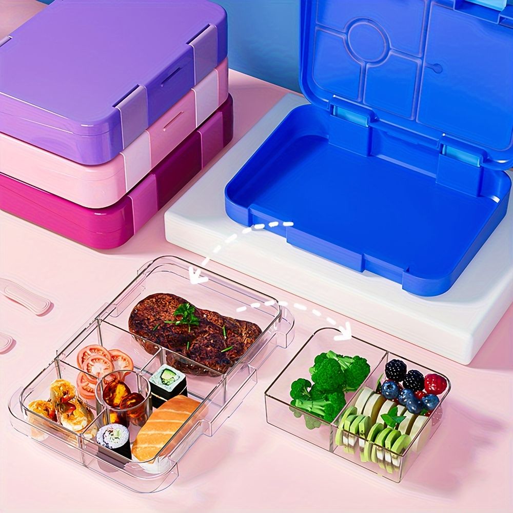 Lunchbox bento dla dzieci, szczelny, z przegródkami, do szkoły