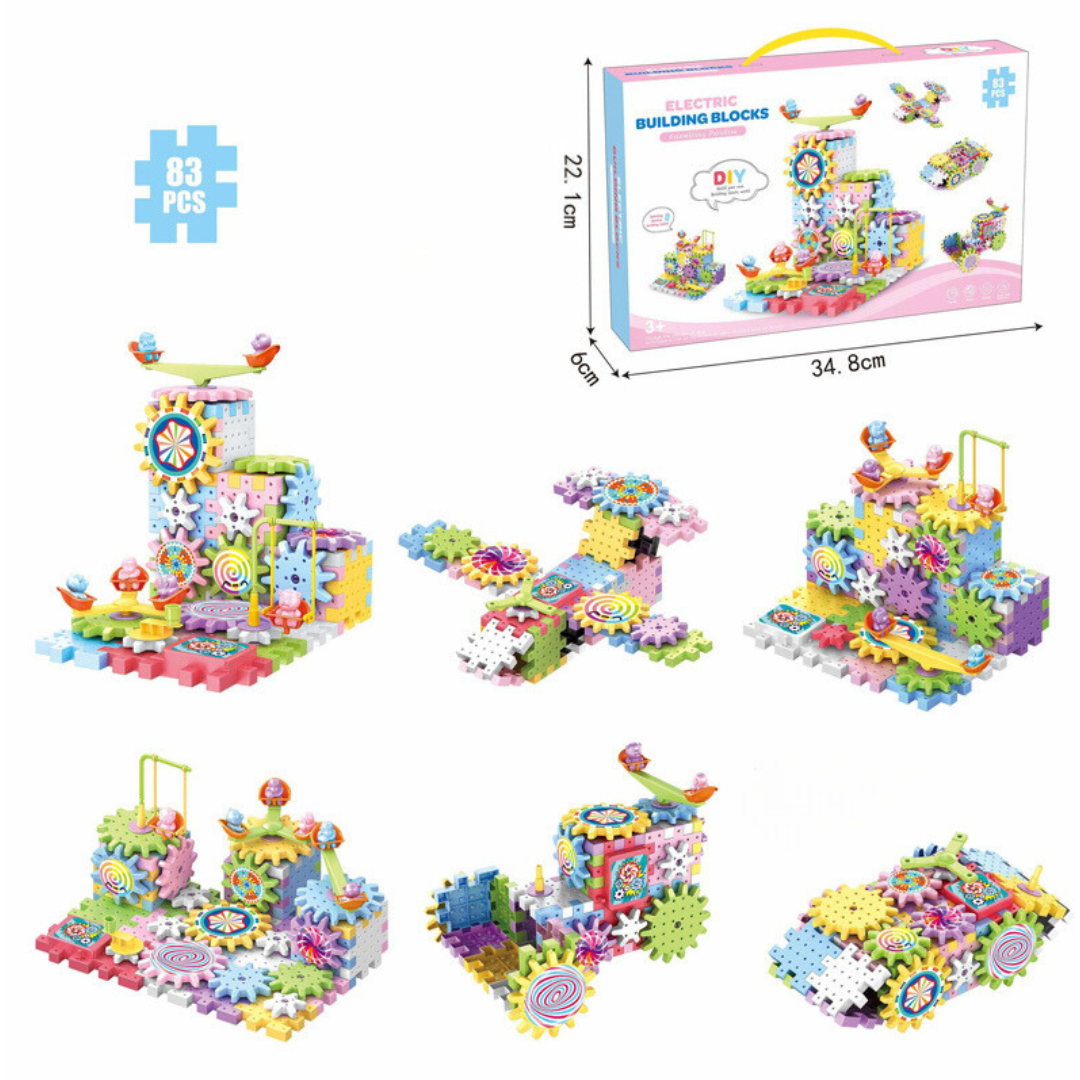 Obrotowe Klocki Konstrukcyjne – Kreatywna Zabawka