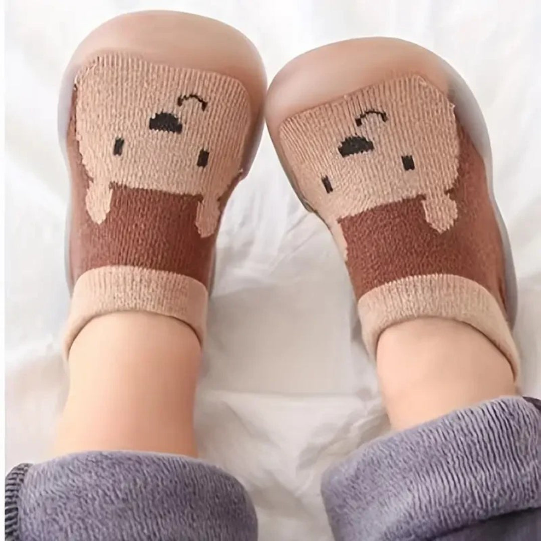 Chaussures premiers pas, semelle souple, élastique et antidérapante