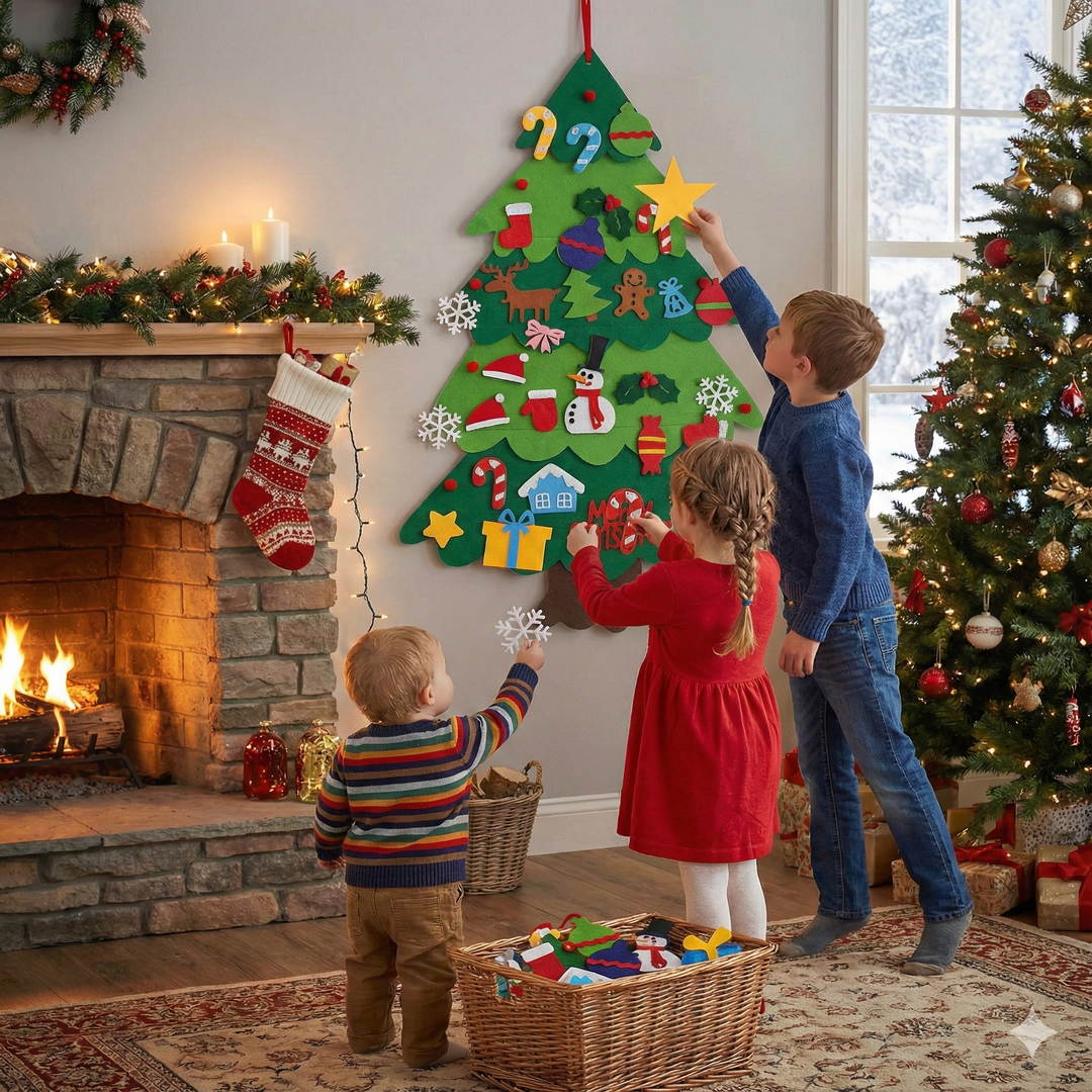 Filcowa Choinka dla Dzieci – Kreatywna Zabawa