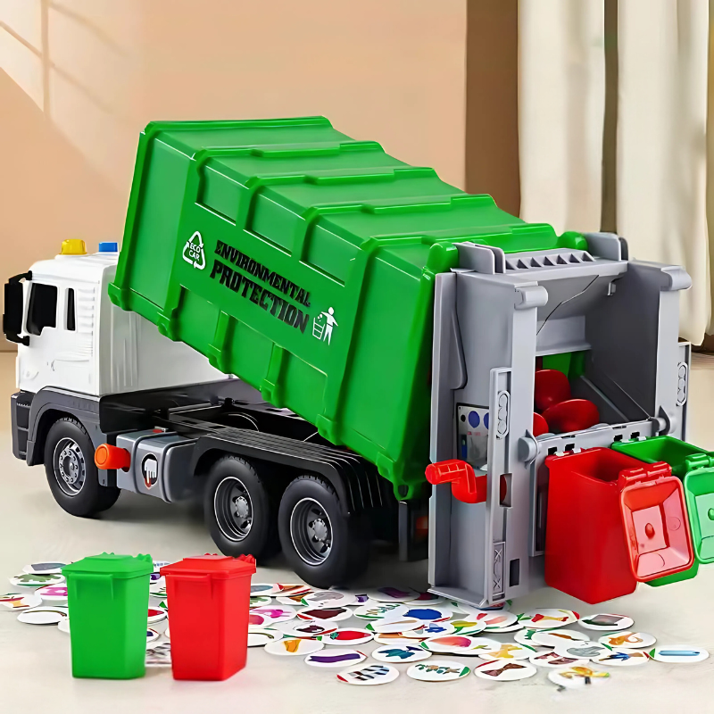 Camion poubelle interactif – jouet éducatif pour apprendre le recyclage