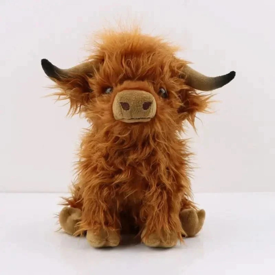 Zabawka Highland Cow, miękka pluszowa przytulanka