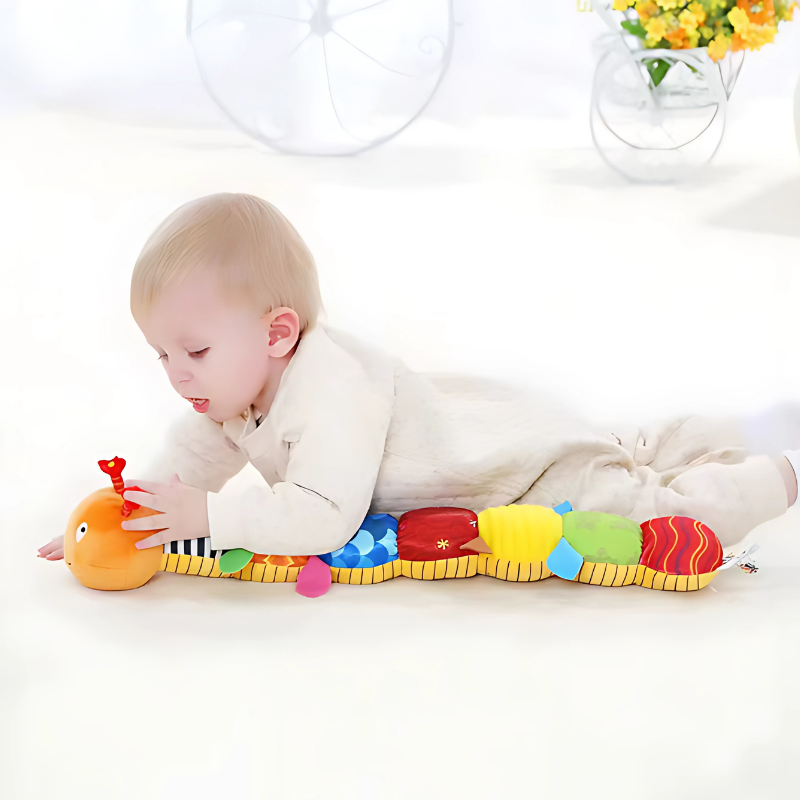 Chenille musicale sensorielle – jouet en peluche pour bébés