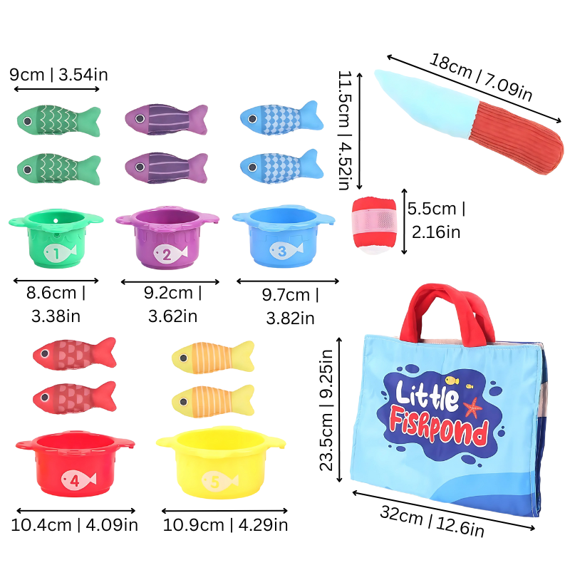 Montessori Fish Catching Set – Toy for Children