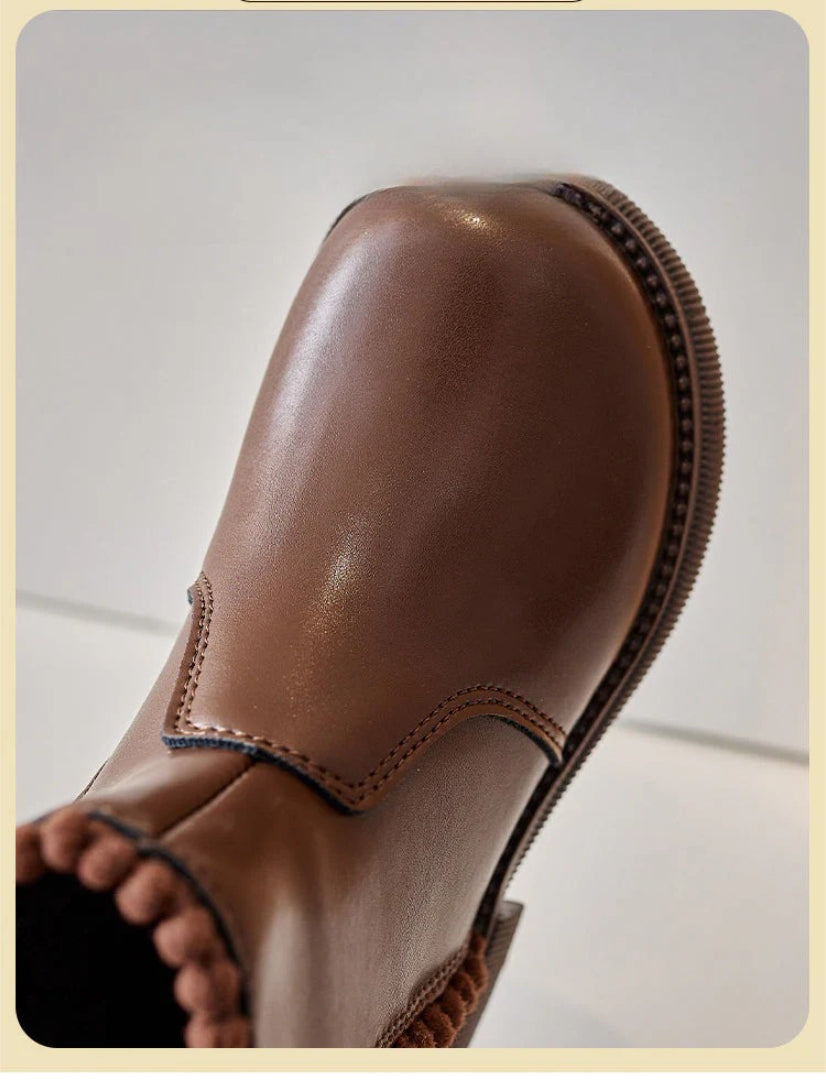 Botki, skórzane buty dla dziewczynek