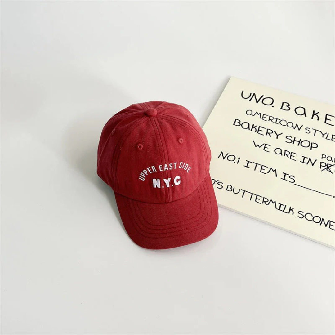 Czapka z daszkiem dla dzieci, uniseks z haftem NYC