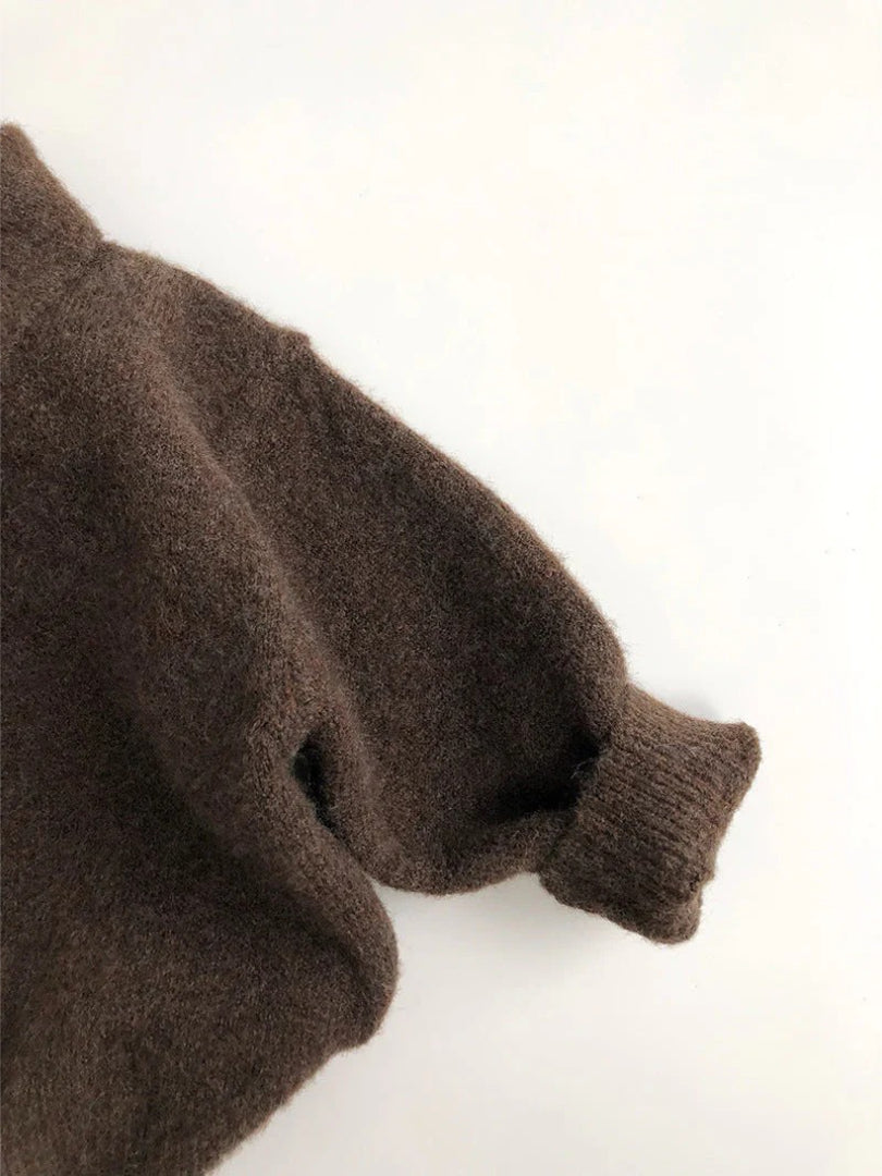 Sweter polo dla dzieci, uniseks z zapięciem na guziki