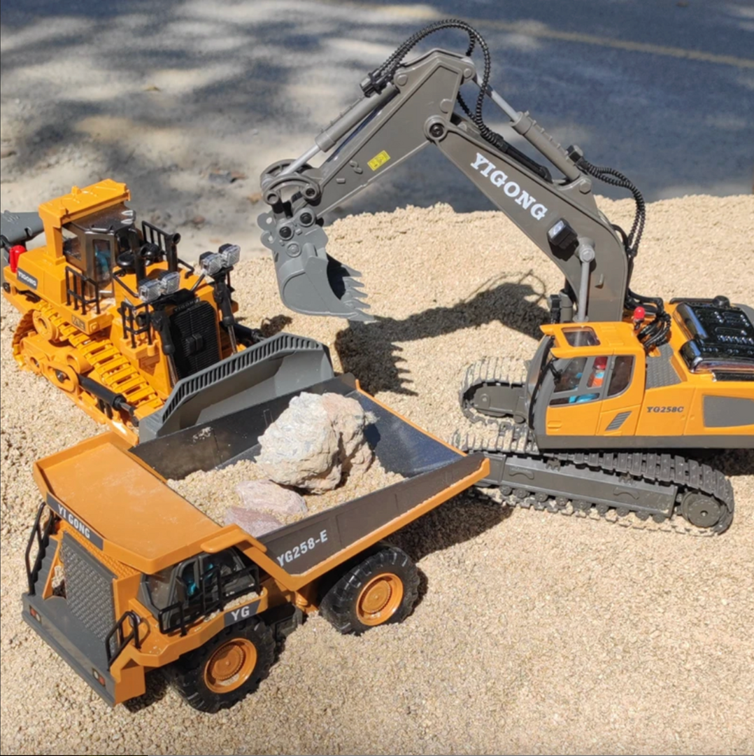 Zdalnie sterowany samochód zabawkowy – funkcja hydrauliczna