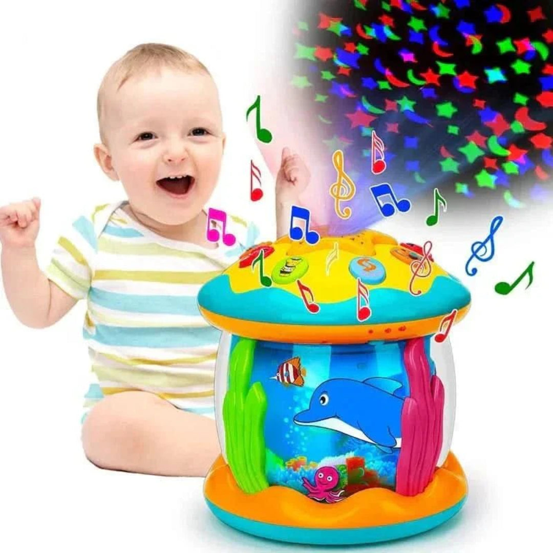 Tambour pour bébé, jouet musical avec lumière et son