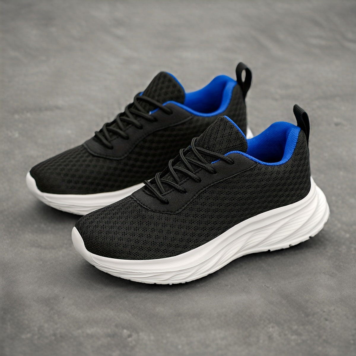 Buty sportowe dla chłopców, sznurowane, oddychający mesh, na zewnątrz