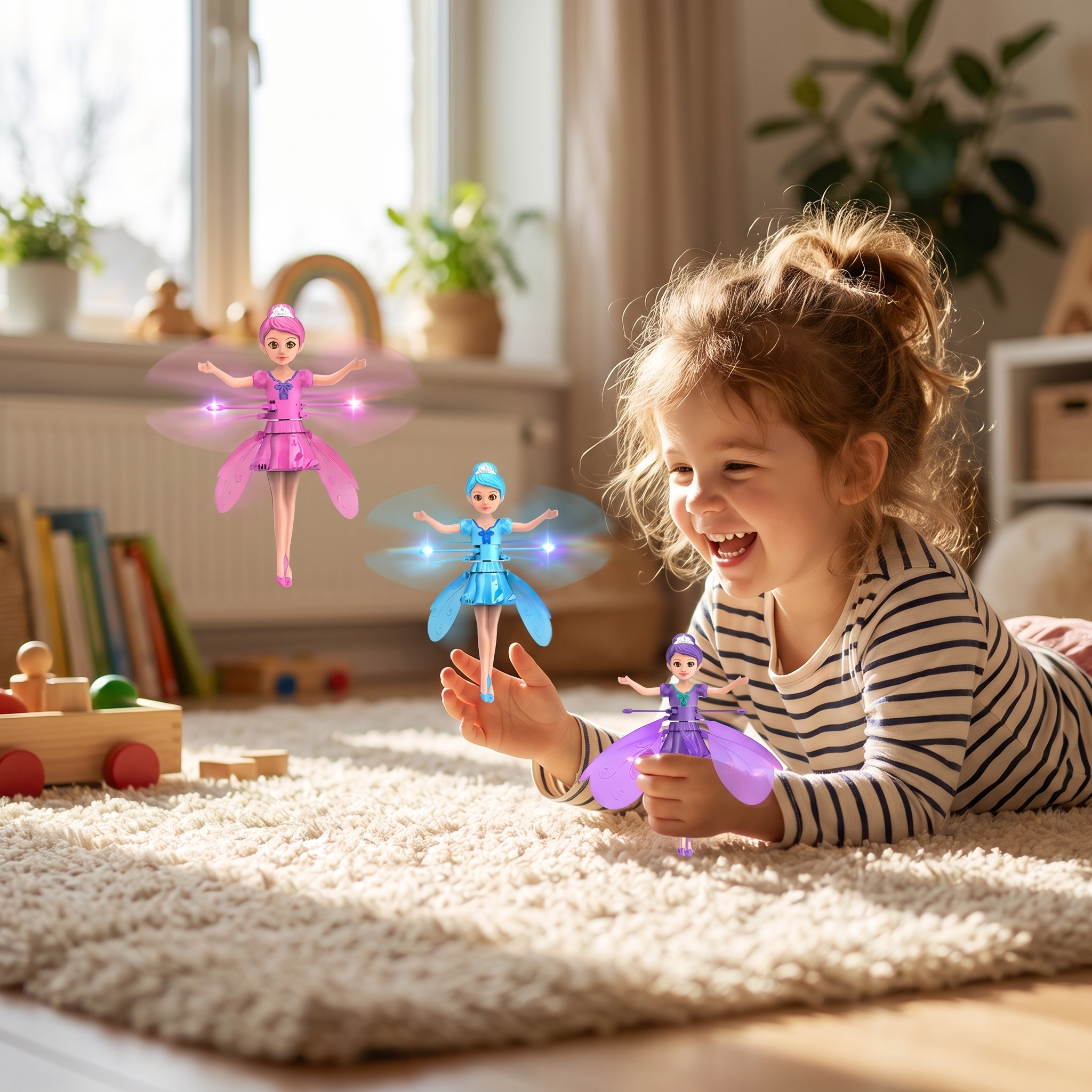 Fée volante LED – jouet magique contrôlé par le mouvement de la main