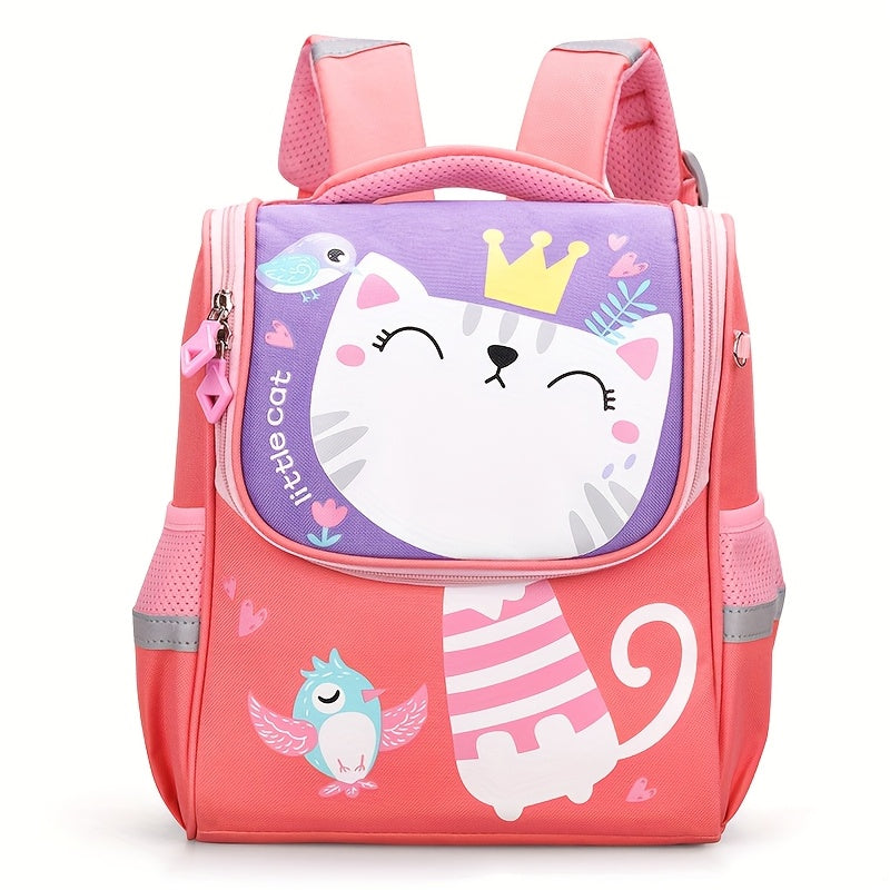 Sac à dos maternelle pour fille de 2 à 5 ans, motif chaton, plusieurs couleurs disponibles