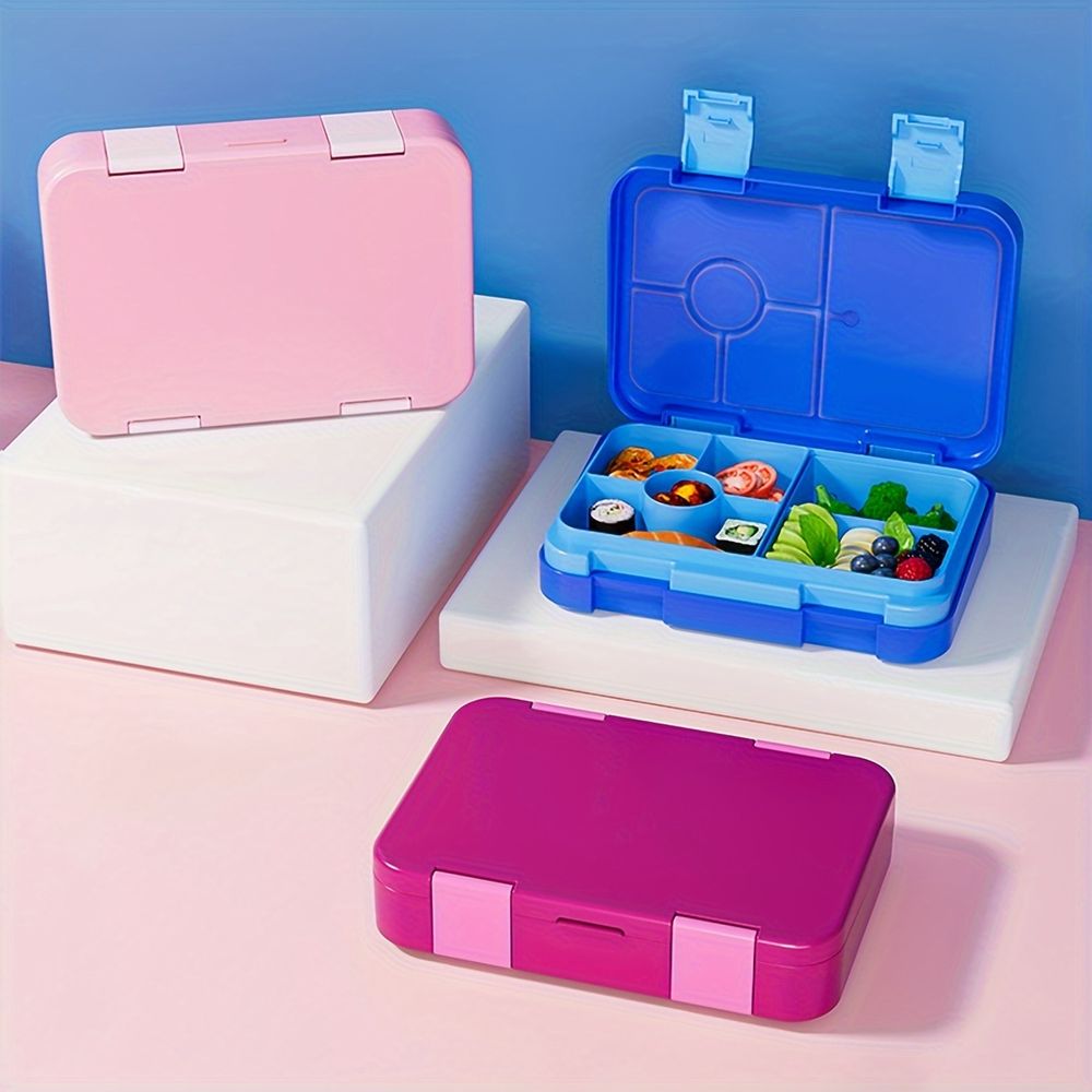 Lunchbox bento dla dzieci, szczelny, z przegródkami, do szkoły