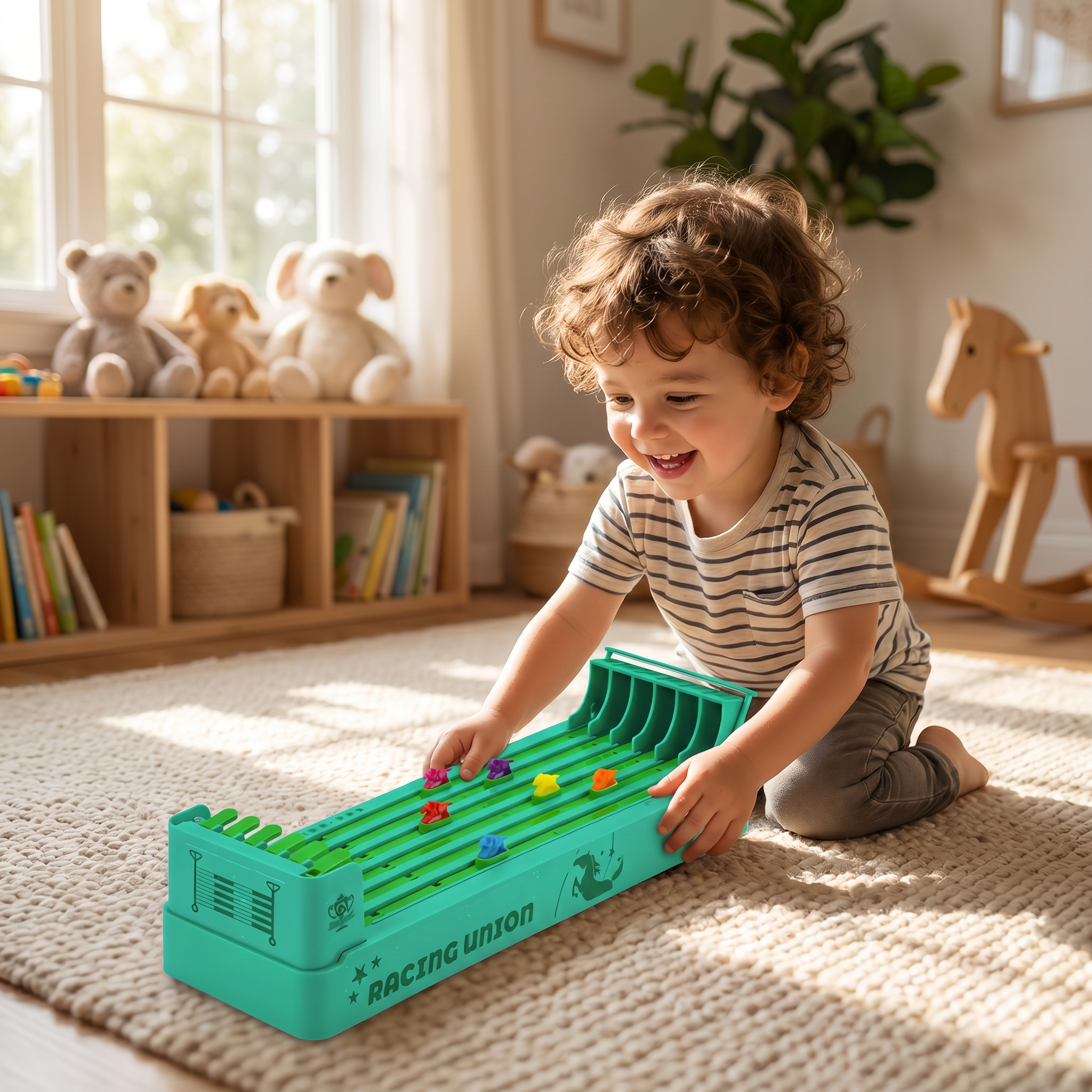 Jeu de courses hippiques pour enfants – un divertissement familial d'adresse